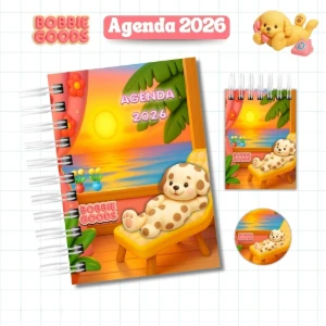 Agenda Escolar Bobbie Goods 2026 - Imprimir e Encadernar - Outros