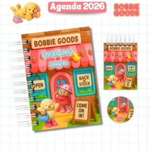 Agenda Escolar Bobbie Goods 2026 - Imprimir e Encadernar - Outros