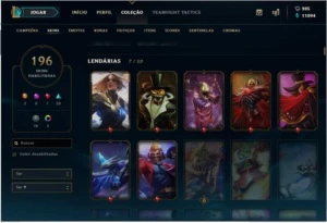 Conta LOL - 141 Campeões + 196 Skins (2 Míticas) habilitadas - League of Legends