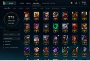 Conta LOL - 141 Campeões + 196 Skins (2 Míticas) habilitadas - League of Legends