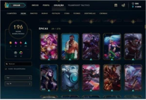 Conta LOL - 141 Campeões + 196 Skins (2 Míticas) habilitadas - League of Legends
