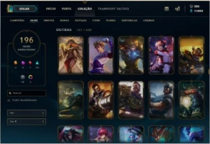 Conta LOL - 141 Campeões + 196 Skins (2 Míticas) habilitadas - League of Legends