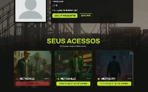 Conta Com [Wl Aprovada] Na Metropole, Metroville, Metrocity - GTA
