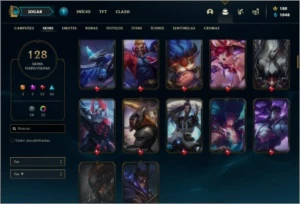 Conta prata 4 com 140 champs e 127 skins + 1090 RPs - League of Legends LOL