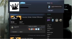 CONTA STEAM LVL 10 (RANK XERIFE CSGO) - Counter Strike