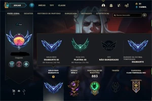 Conta lol D3 full +150k ea + 2400 el Todos personagens - League of Legends