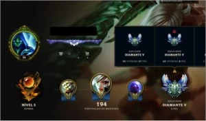 Conta diamond com Riven campeonato s2 - League of Legends LOL