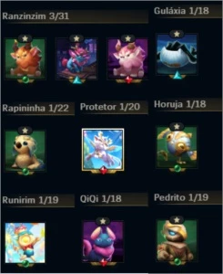 Conta platina 3 com 62 skins - League of Legends LOL