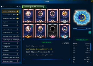Conta Mid/End game Com 6 U - Digimon Masters Online DMO