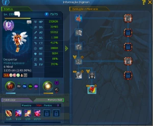 Conta Mid/End game Com 6 U - Digimon Masters Online DMO