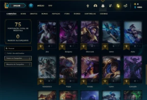 Conta prata 2 com 45 Champs e 11 Skins + 3 Espolios - League of Legends LOL