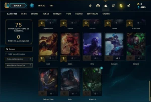 Conta prata 2 com 45 Champs e 11 Skins + 3 Espolios - League of Legends LOL