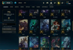 Conta prata 2 com 45 Champs e 11 Skins + 3 Espolios - League of Legends LOL