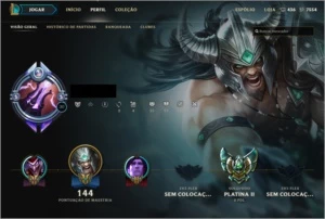 Cont League Of Legends Platina 2 solo/duo, Borda Diamante LOL