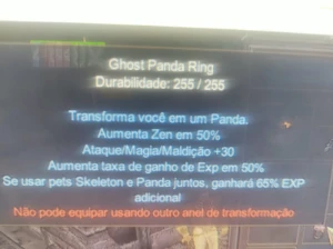 MegaMu ghost panda ring - MU Online