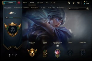 Conta com,108 campões, ouro 1. - League of Legends LOL