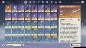 CONTA GENSHIN AR26 EULA JEAN + ARCO AGITAÇÃO TROVEJANTE - Genshin Impact