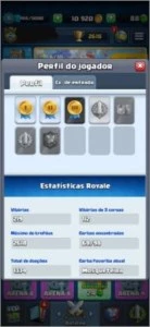 Conta Clash Royale XP 8 Arena 7