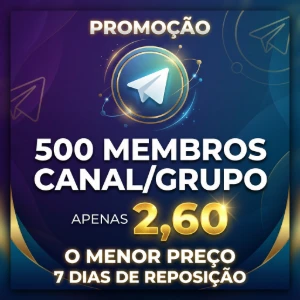 Telegram membros para canal e grupo - Redes Sociais