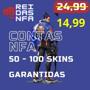 Contas NFA Valorant 50 - 100 skins 