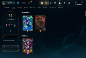 Conta Com 96 Skins - 137 Campeões - Nível 120 - Riot Singed - League of Legends LOL