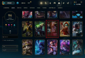 Conta Com 96 Skins - 137 Campeões - Nível 120 - Riot Singed - League of Legends LOL