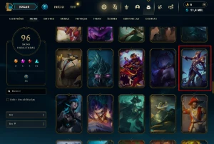 Conta Com 96 Skins - 137 Campeões - Nível 120 - Riot Singed - League of Legends LOL