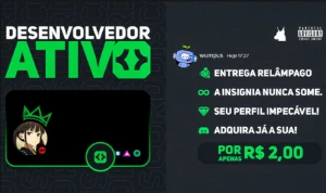 Discord Badge Active Developer | Desenvolvedor Ativo - Outros