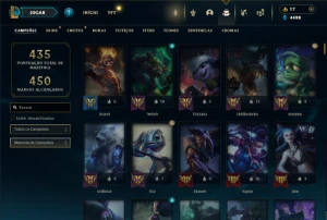 Ferro 2 com TODOS os champs e 213 Skins + 4 Ultimates - League of Legends LOL