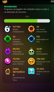 Conta Braw Stars de 81k de troféus - Brawl Stars