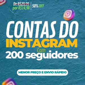 conta do instagram com 200 seguidores - acesso email + senha - Social Media