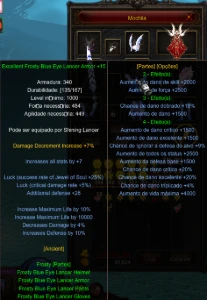 Megamu Itens GL Topados Blue Eye full+15 ALL !  - MU Online