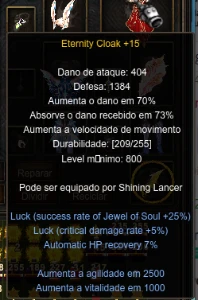 Megamu Itens GL Topados Blue Eye full+15 ALL !  - MU Online