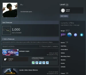 Steam Nível 101 - Csgo Prime + Fifa 22,23 + 38 Jogos.