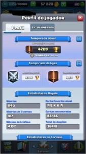 Conta clash royale desafiante I xp11