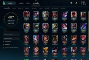 Conta de LoL D4,Nível 235, 133 skins - League of Legends
