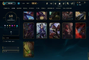 Bronze 4 com 115 Champs e 60 Skins ( Mais de 150 Jogos ) - League of Legends LOL