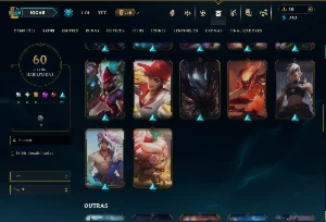 Bronze 4 com 115 Champs e 60 Skins ( Mais de 150 Jogos ) - League of Legends LOL