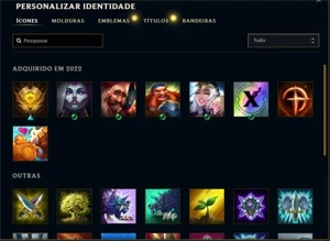 Conta ouro 1/ 100 % de win rate - League of Legends LOL