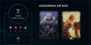 Conta ouro 1/ 100 % de win rate - League of Legends LOL