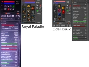 RP lvl 415, Skill: 123/108, M lvl: 33 - SETFULL + 60kk cash - Tibia