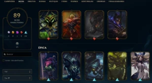 Conta League of Legends Full Acesso - 137 Champs e 89 Skins LOL