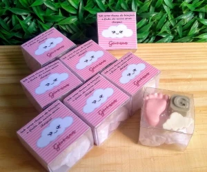 Caixinha de Acetato Nascimento Nuvem - Artesanato e Personalizados