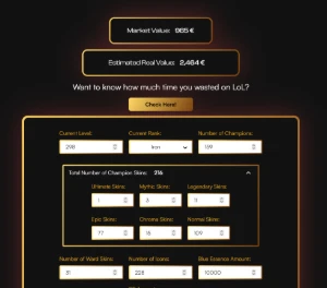 Conta LoL de uso pessoal 200 skins