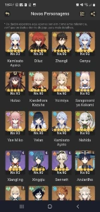 Scara C1 com Bis + Hutao C1 com Bis R2 e muito mais - Genshin Impact