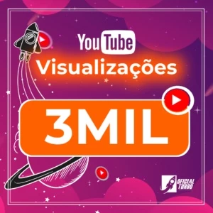 3K DE VISUALIZAÇAO NO YOUTUBE - Redes Sociais