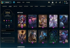 Conta lol 306, VARIAS PRETIGIOS/HEXTEC - League of Legends