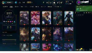 Conta com 527 Skins - League of Legends LOL