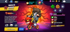 Conta brawl 6 lendários quase 7, Draco Eddie e algumas skins - Brawl Stars
