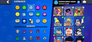 Conta brawl 6 lendários quase 7, Draco Eddie e algumas skins - Brawl Stars